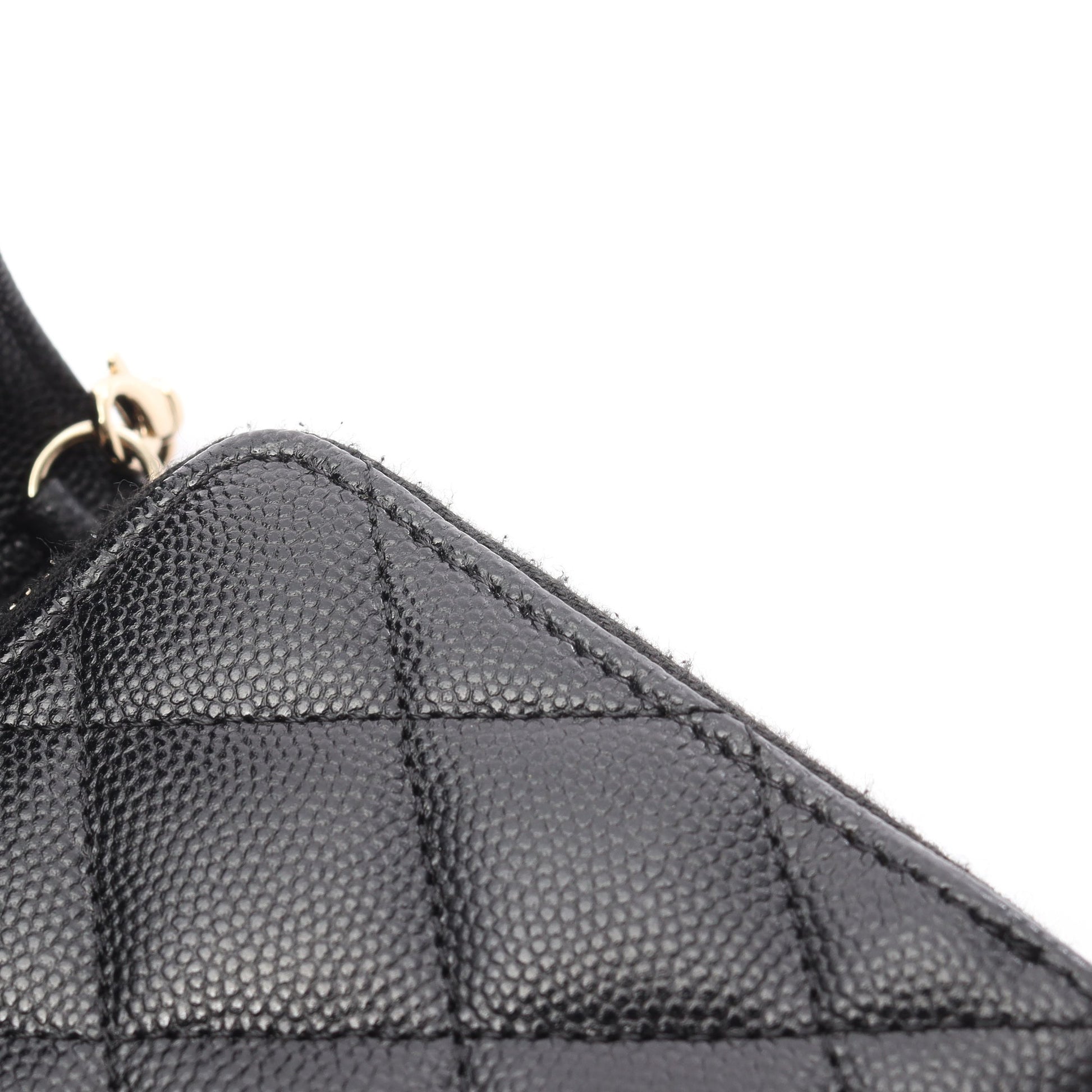 マトラッセ チェーンウォレット キャビアスキン ブラック シルバー金具 シャネル バッグ CHANEL