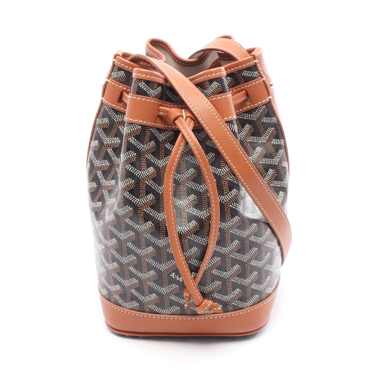 プティ フロ ショルダーバッグ コーティングキャンバス レザー ブラック ライトブラウン マルチカラー ゴヤール バッグ GOYARD