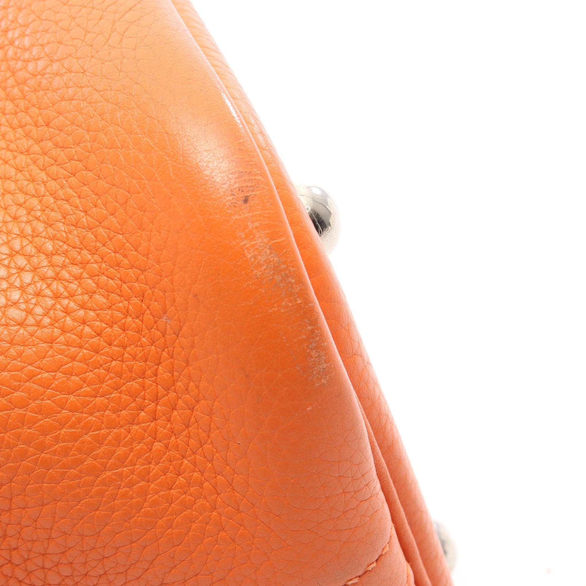 ボリード31 ハンドバッグ トリヨンクレマンス オレンジ シルバー金具 2WAY □L刻印 エルメス バッグ HERMES