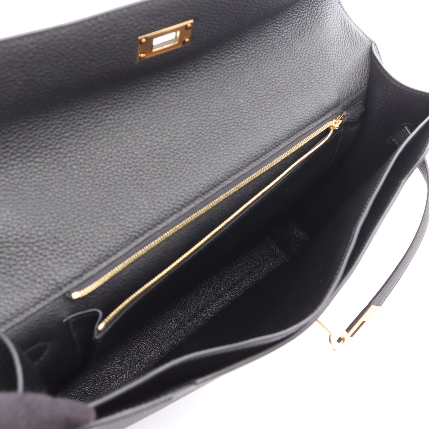 ケリーデペッシュ36 ビジネスバッグ トゴ ブラック ゴールド金具 Y刻印 エルメス バッグ HERMES
