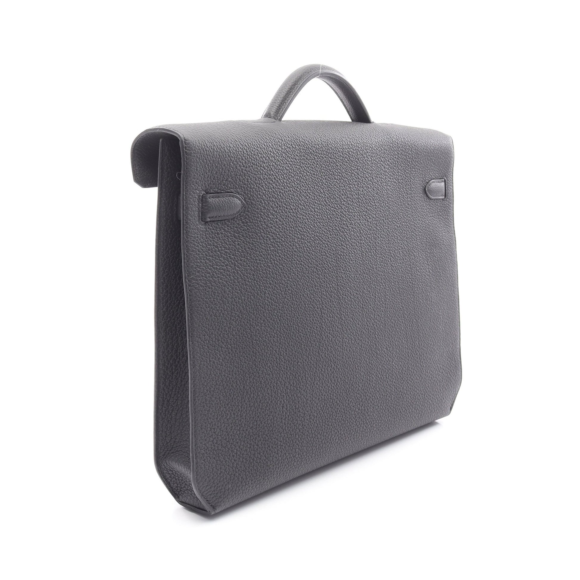 ケリーデペッシュ36 ビジネスバッグ トゴ ブラック ゴールド金具 Y刻印 エルメス バッグ HERMES