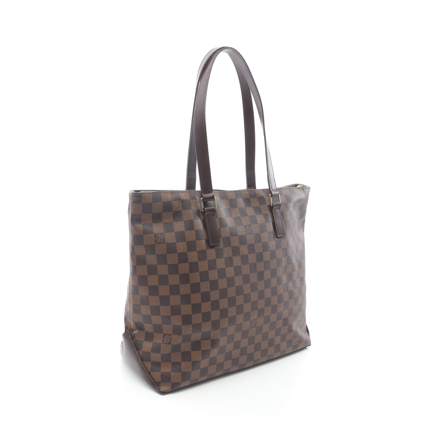 カバメゾ ダミエエベヌ ショルダーバッグ トートバッグ PVC レザー ブラウン ルイヴィトン バッグ LOUIS VUITTON