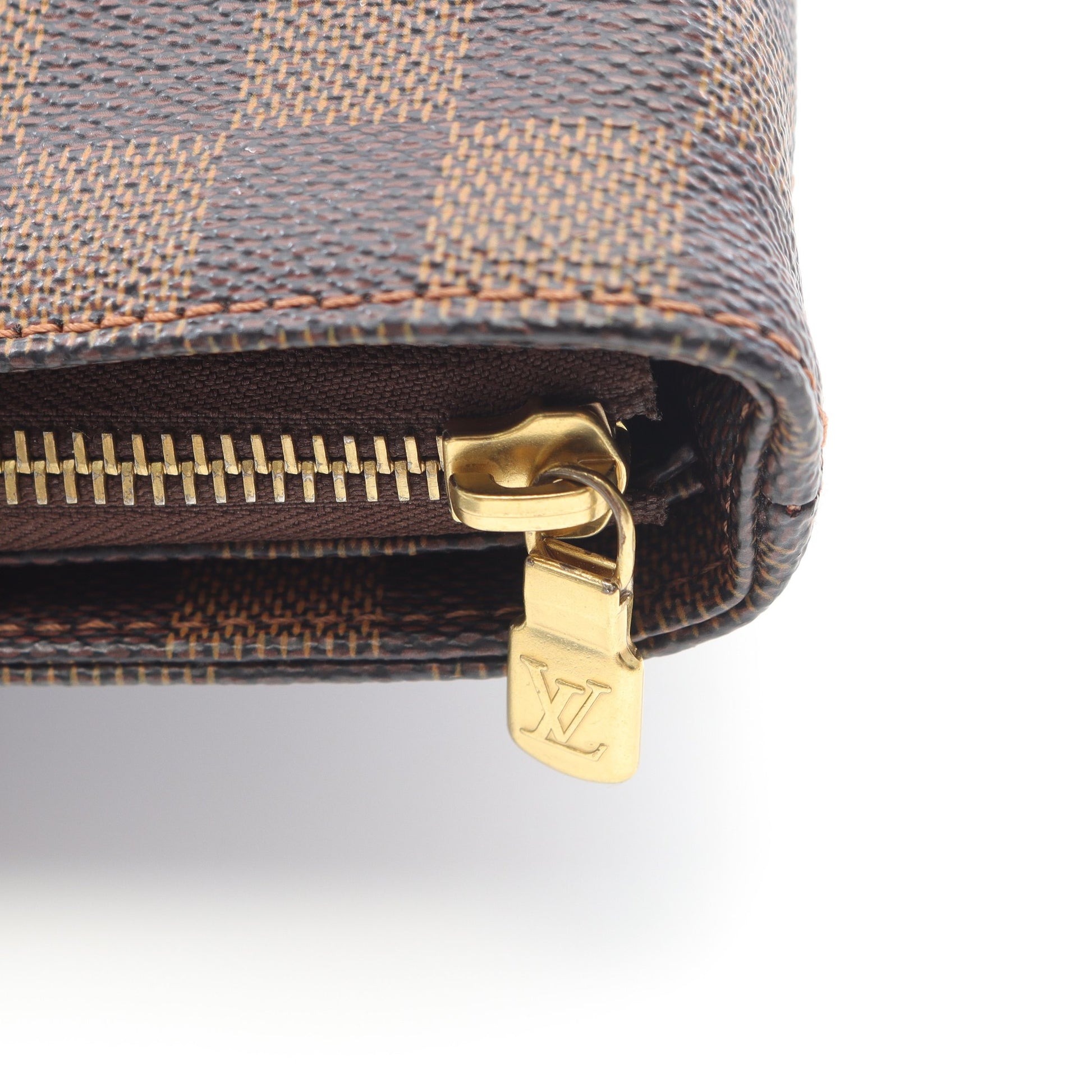 カバメゾ ダミエエベヌ ショルダーバッグ トートバッグ PVC レザー ブラウン ルイヴィトン バッグ LOUIS VUITTON