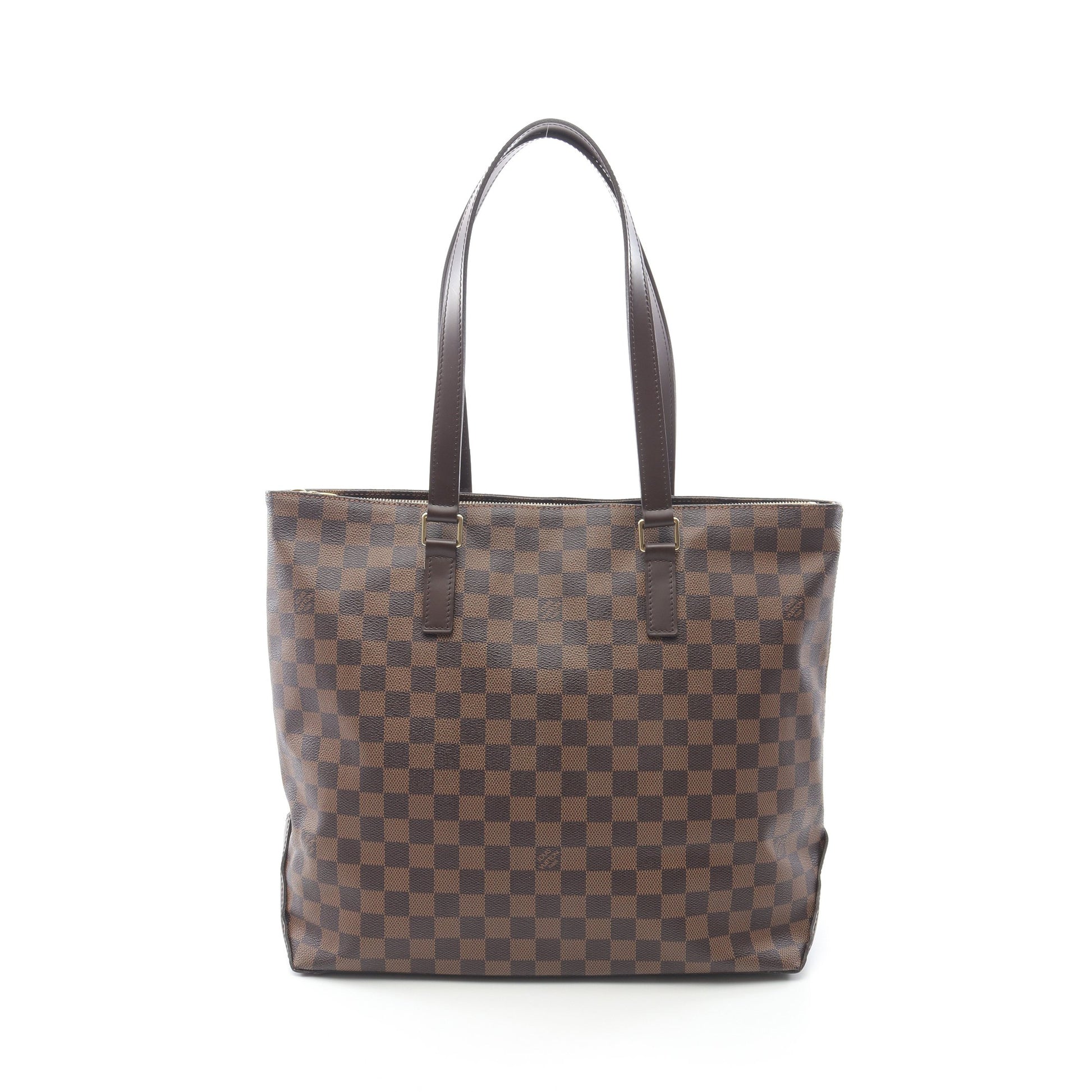カバメゾ ダミエエベヌ ショルダーバッグ トートバッグ PVC レザー ブラウン ルイヴィトン バッグ LOUIS VUITTON