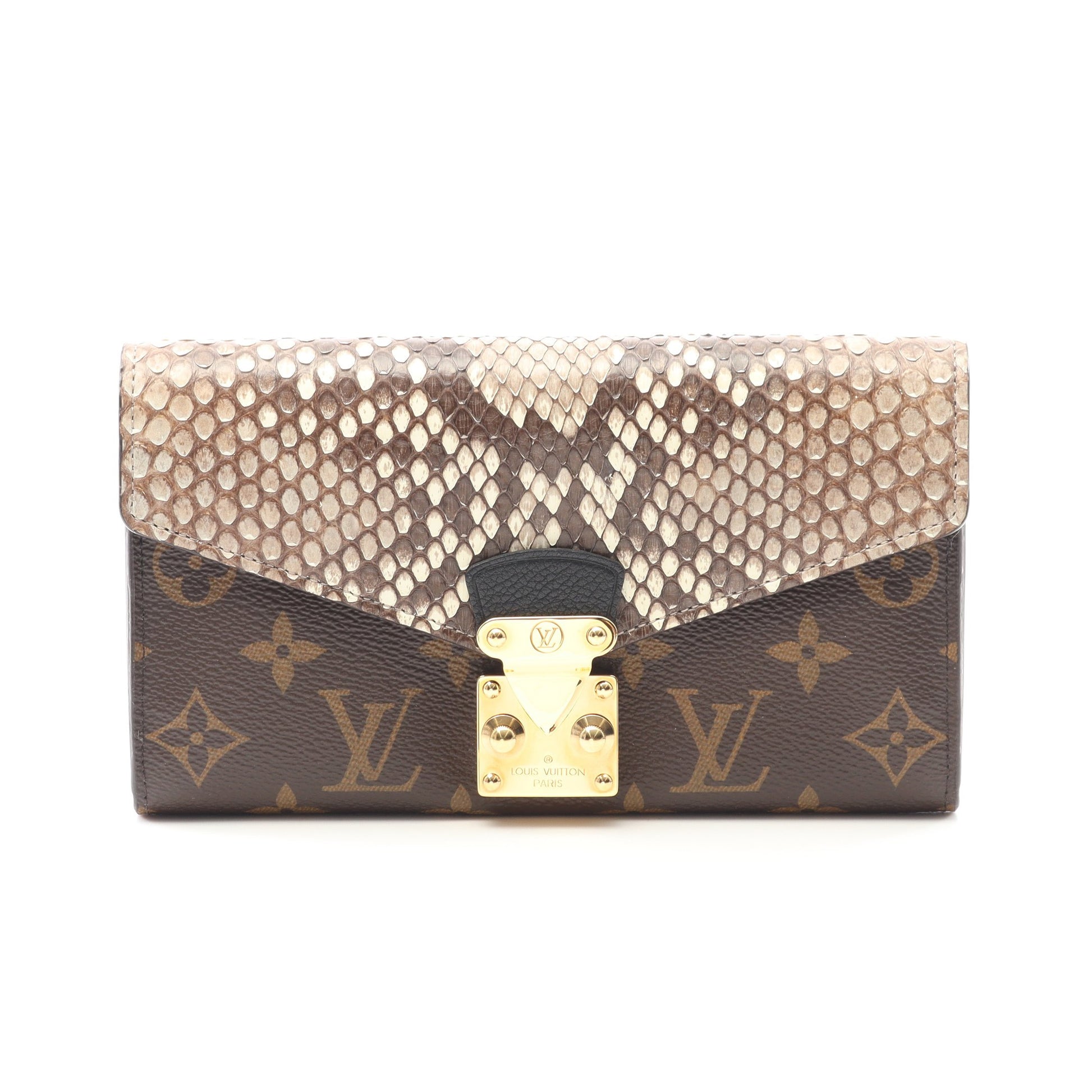 ポルトフォイユ パラス モノグラム 二つ折り長財布 PVC パイソン  