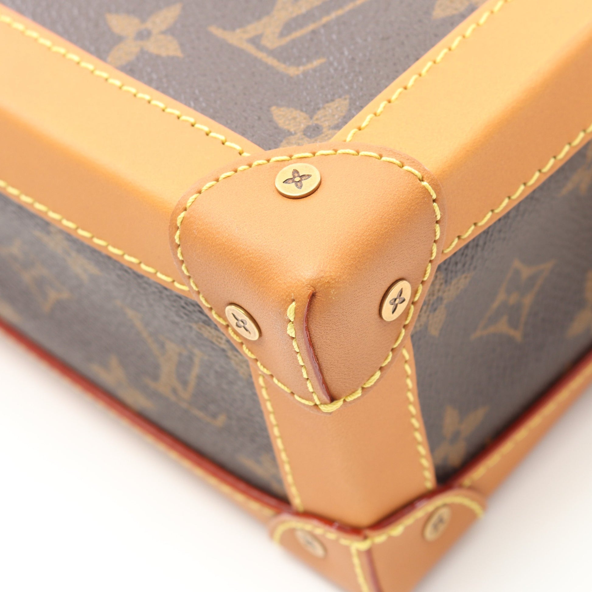 ソフトトランク チェーンショルダーバッグ PVC レザー ブラウン ルイヴィトン バッグ LOUIS VUITTON