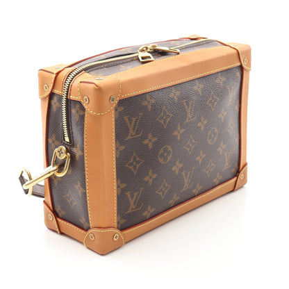 ソフトトランク チェーンショルダーバッグ PVC レザー ブラウン ルイヴィトン バッグ LOUIS VUITTON