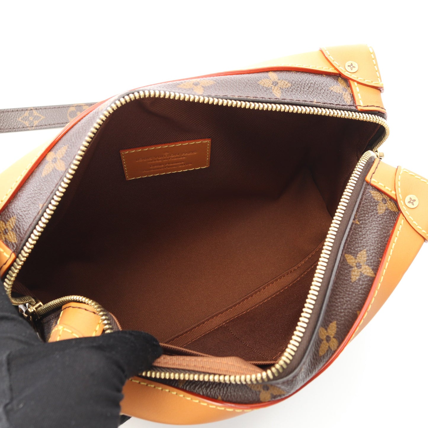 ソフトトランク チェーンショルダーバッグ PVC レザー ブラウン ルイヴィトン バッグ LOUIS VUITTON