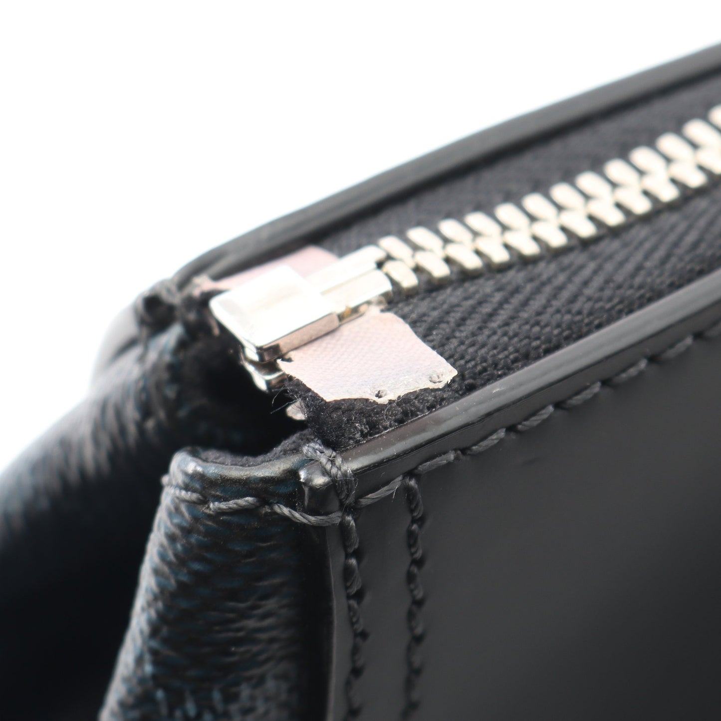 グリニッジ ダミエコバルト ハンドバッグ トートバッグ PVC レザー ブラック ブルー 2WAY ルイヴィトン バッグ LOUIS VUITTON