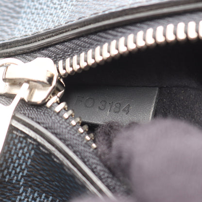グリニッジ ダミエコバルト ハンドバッグ トートバッグ PVC レザー ブラック ブルー 2WAY ルイヴィトン バッグ LOUIS VUITTON