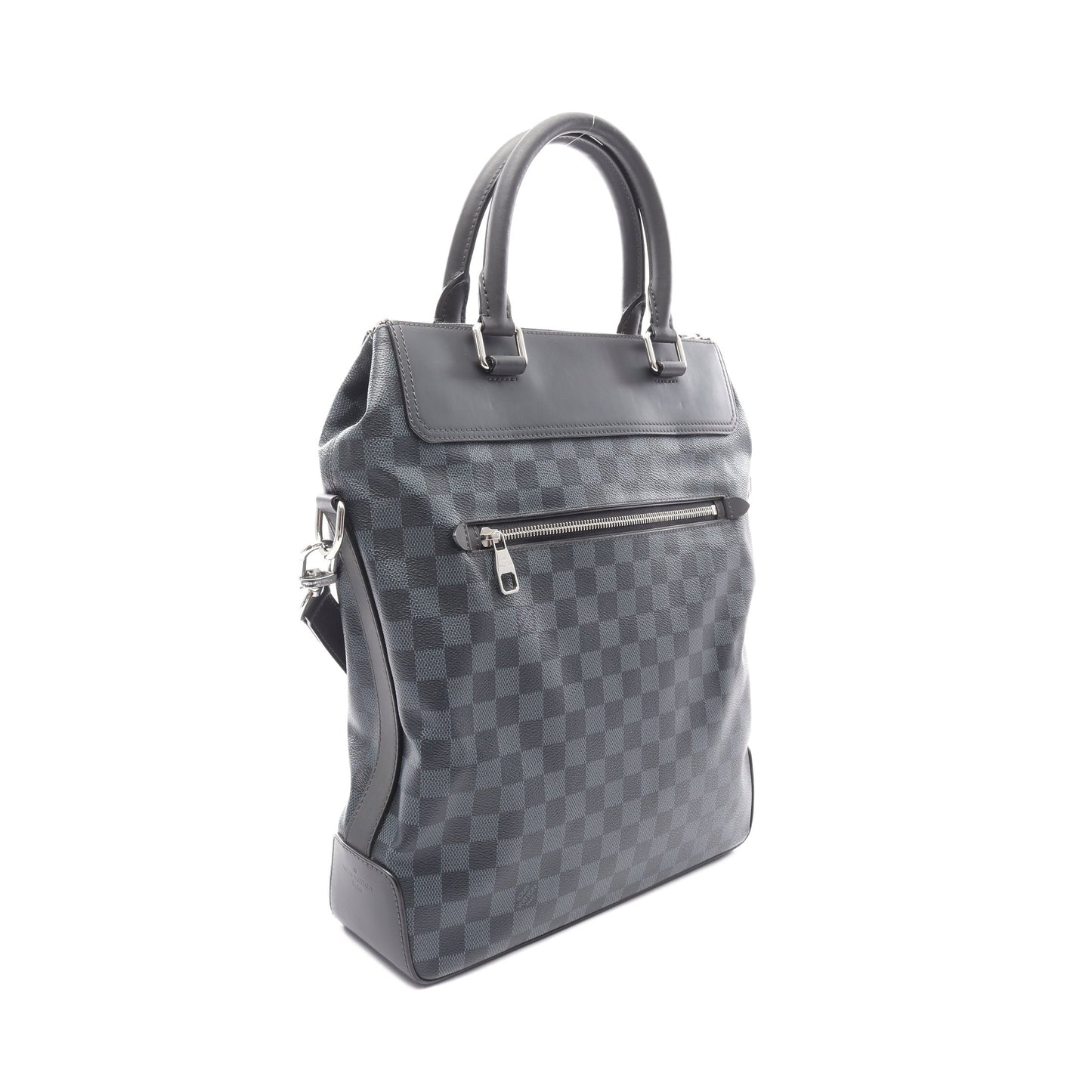 グリニッジ ダミエコバルト ハンドバッグ トートバッグ PVC レザー ブラック ブルー 2WAY ルイヴィトン バッグ LOUIS VUITTON