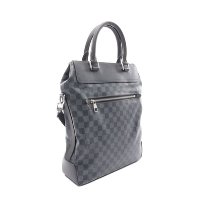 グリニッジ ダミエコバルト ハンドバッグ トートバッグ PVC レザー ブラック ブルー 2WAY ルイヴィトン バッグ LOUIS VUITTON