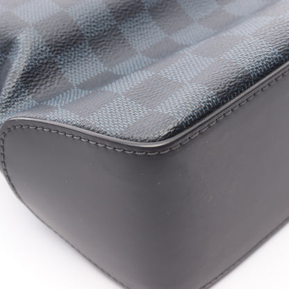 グリニッジ ダミエコバルト ハンドバッグ トートバッグ PVC レザー ブラック ブルー 2WAY ルイヴィトン バッグ LOUIS VUITTON