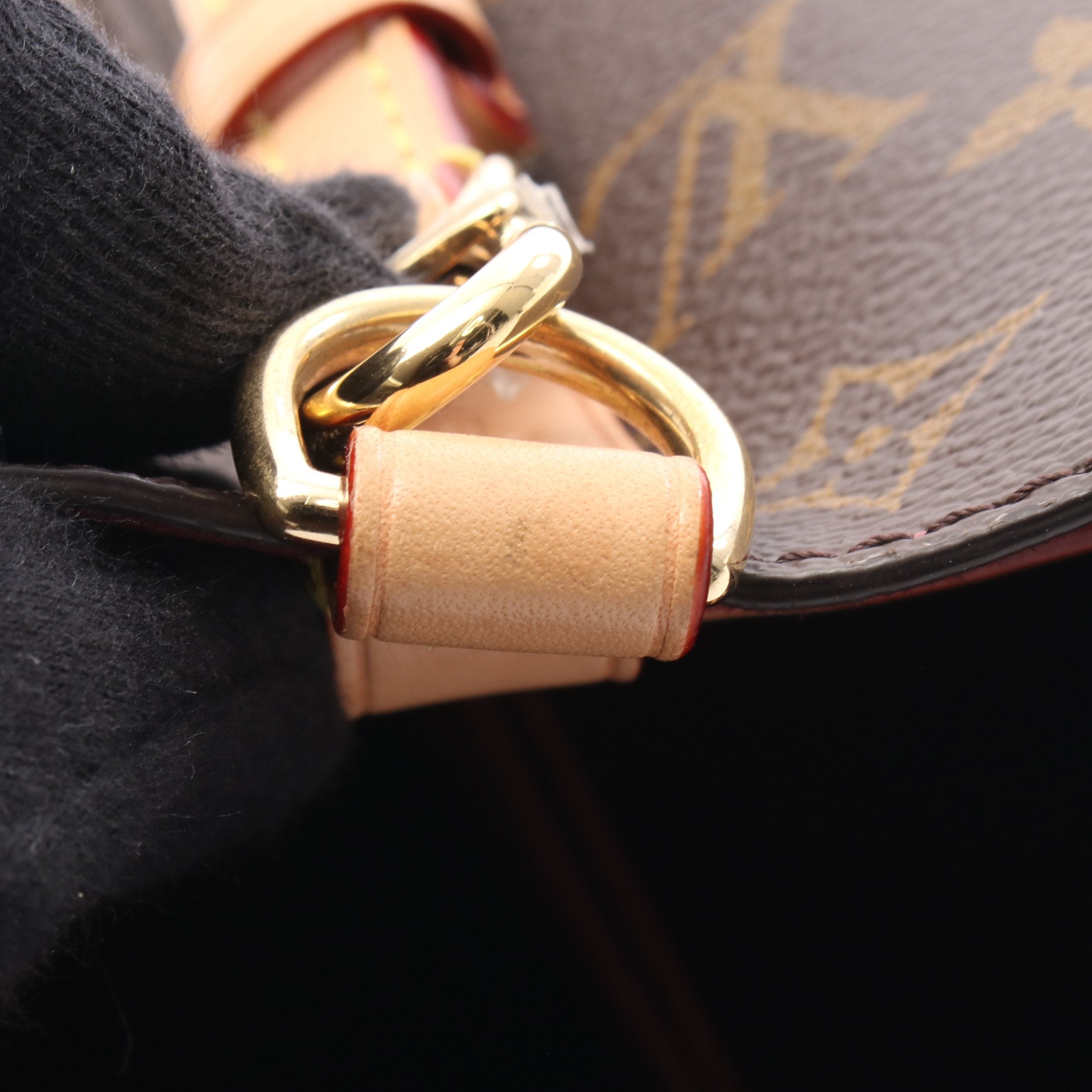 ネオノエBB モノグラム ハンドバッグ PVC レザー ブラウン ルイ