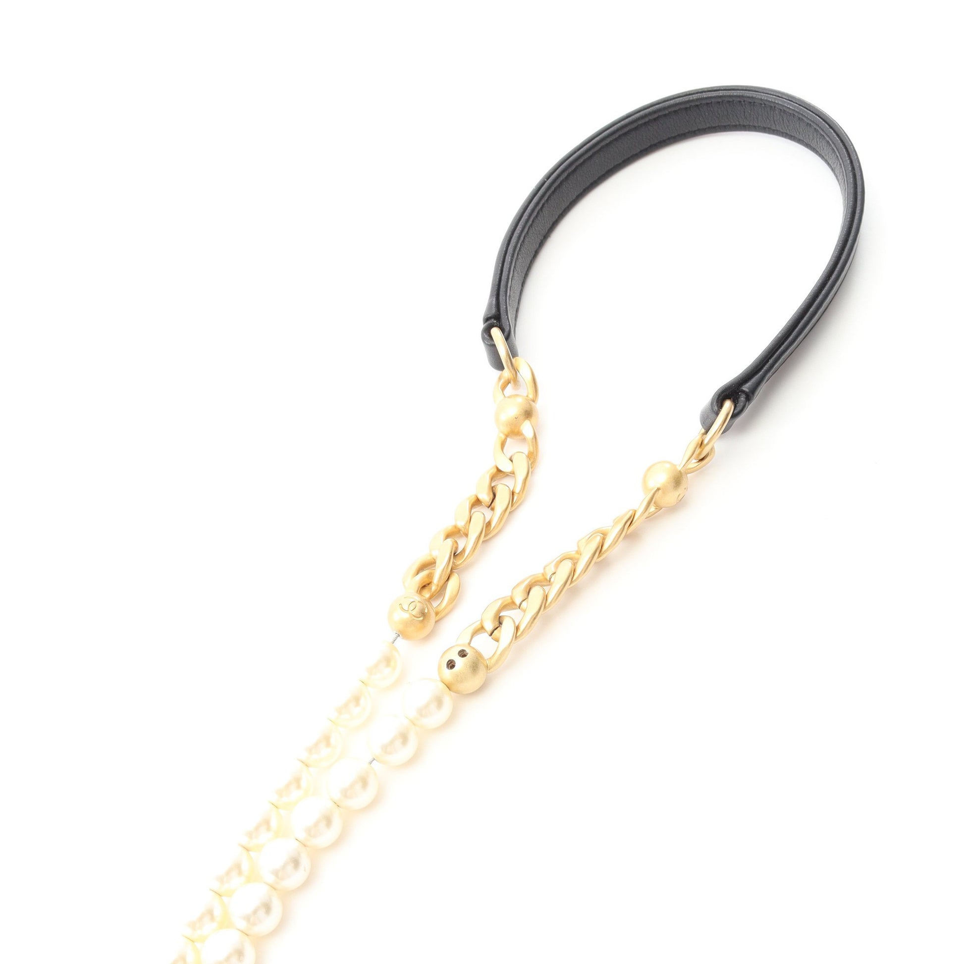 マトラッセ チェーンショルダーバッグ ラムスキン ブラック ゴールド金具 巾着 シャネル バッグ CHANEL