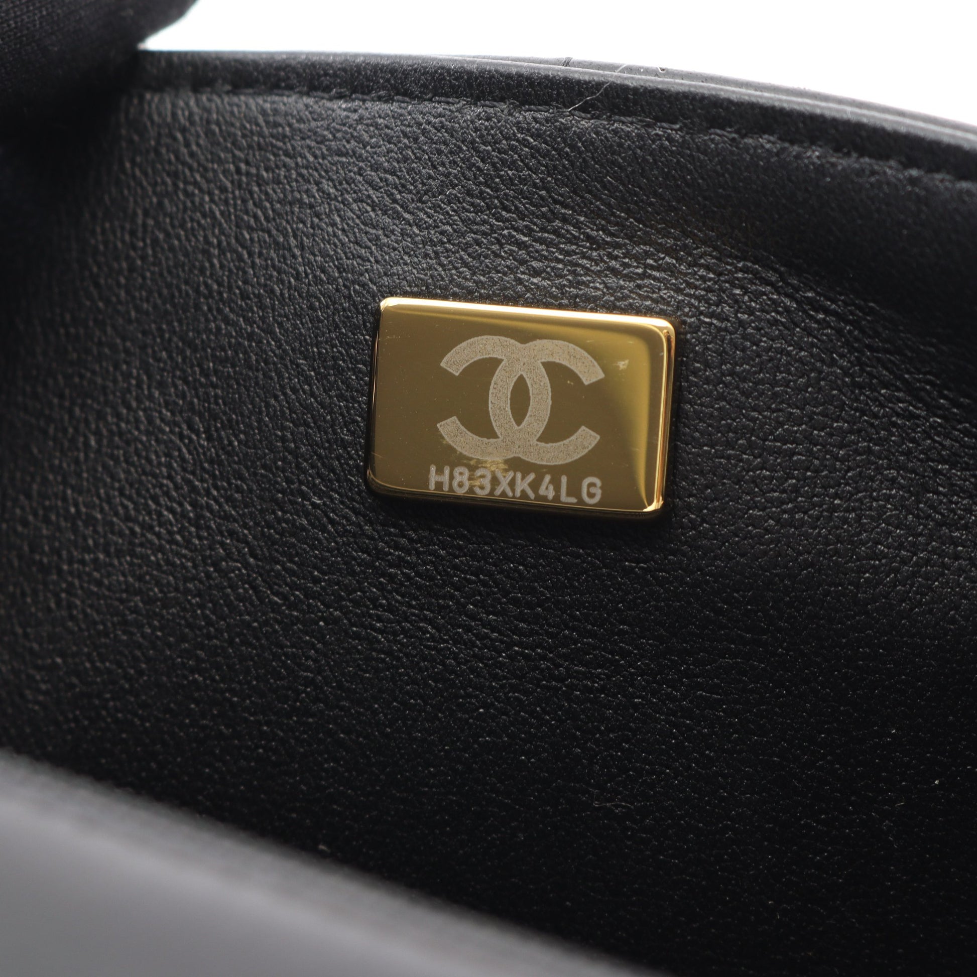 チョコバー ミニフラップ チェーンショルダーバッグ ラムスキン ブラック ゴールド金具 シャネル バッグ CHANEL