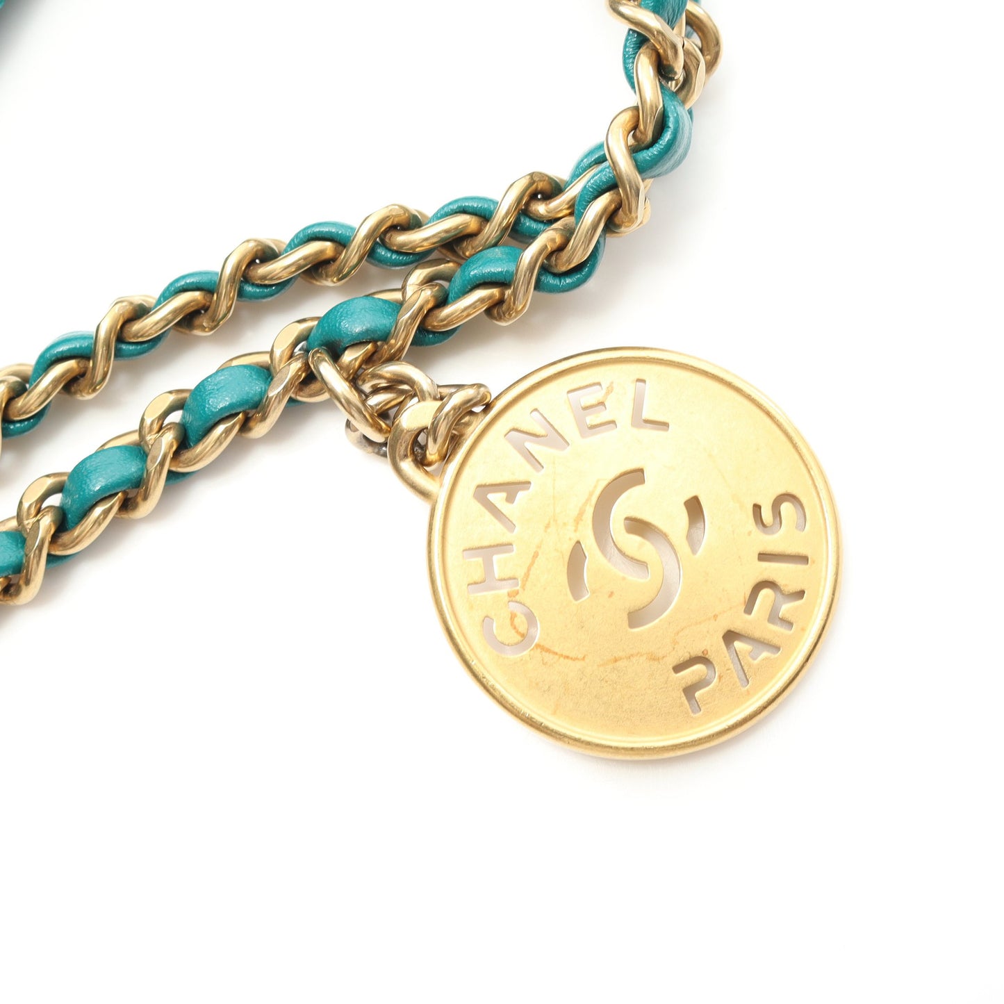 CHANEL 22 ミニ チェーンショルダーバッグ レザー グリーン ゴールド金具 2WAY シャネル バッグ CHANEL
