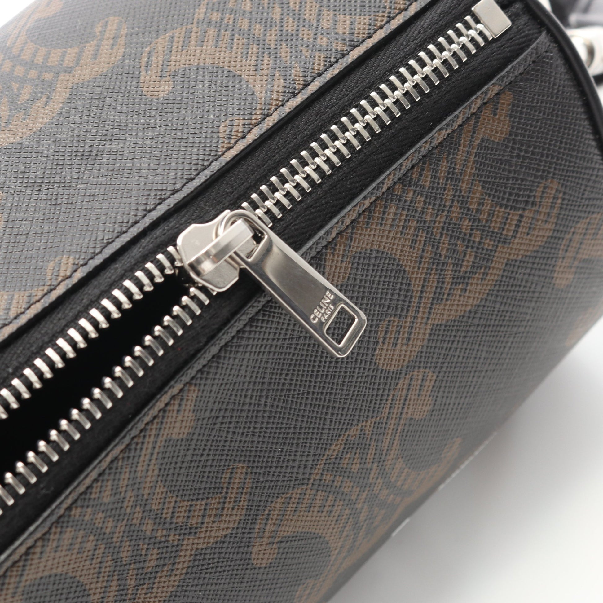 トリオンフ ショルダーバッグ PVC レザー ブラック ブラウン セリーヌ バッグ CELINE