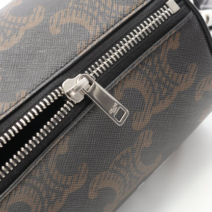 トリオンフ ショルダーバッグ PVC レザー ブラック ブラウン セリーヌ バッグ CELINE