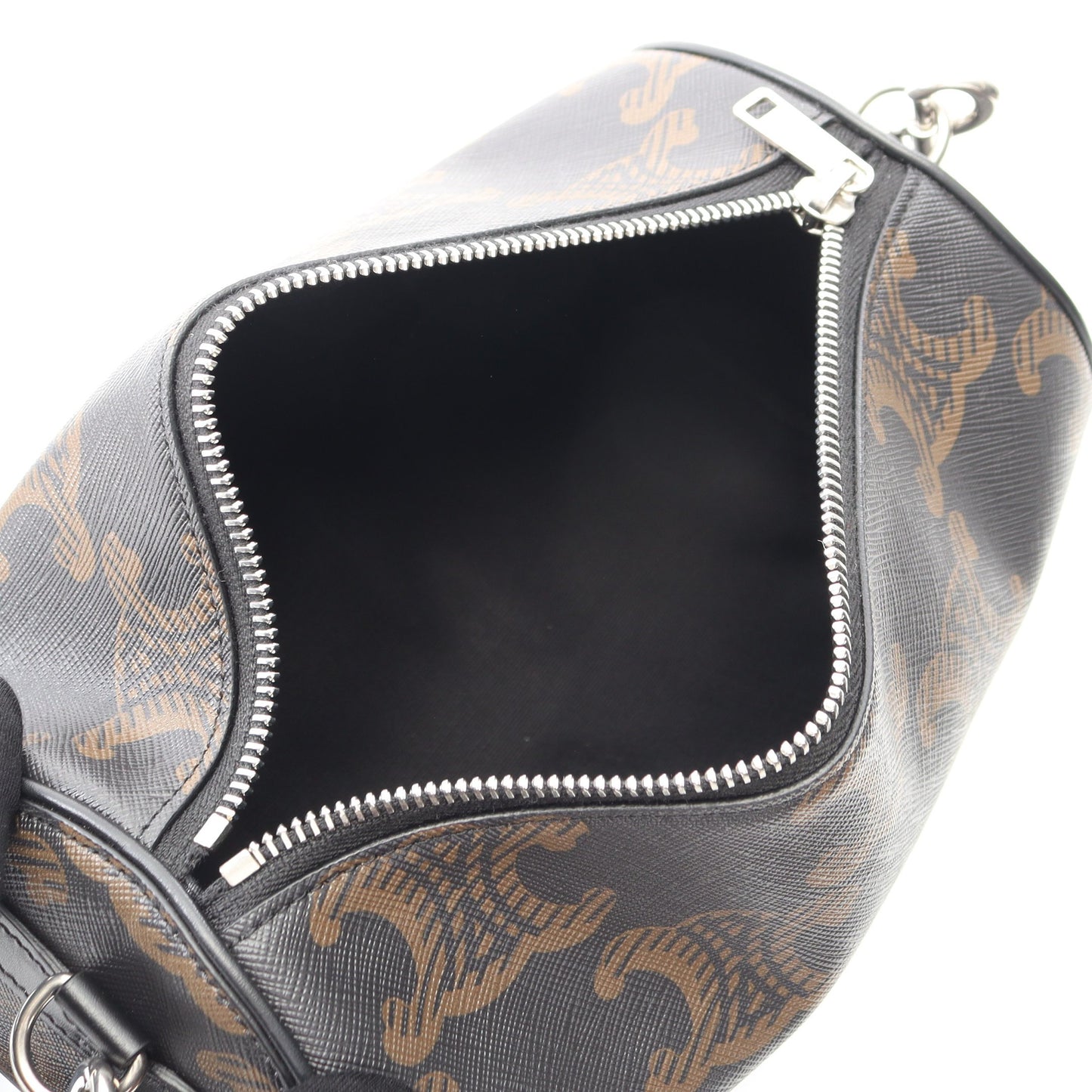 トリオンフ ショルダーバッグ PVC レザー ブラック ブラウン セリーヌ バッグ CELINE