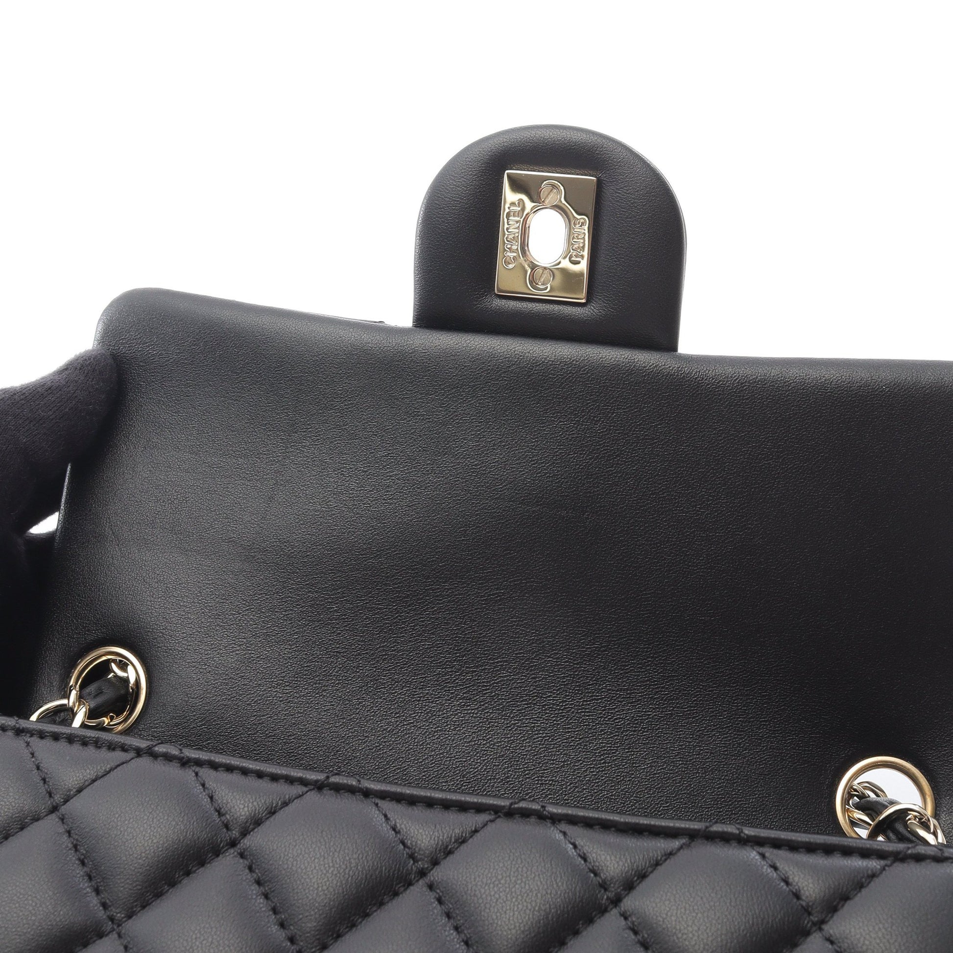 ミニマトラッセ20 チェーンショルダーバッグ ラムスキン ブラック ゴールド金具 シャネル バッグ CHANEL