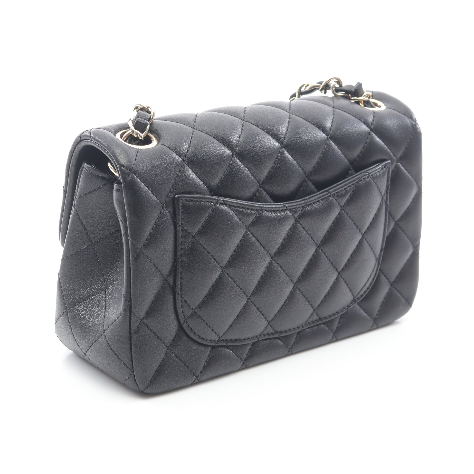 ミニマトラッセ20 チェーンショルダーバッグ ラムスキン ブラック ゴールド金具 シャネル バッグ CHANEL