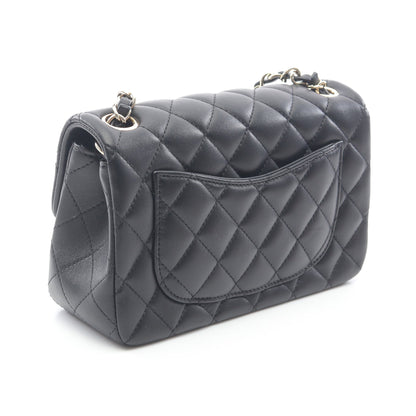 ミニマトラッセ20 チェーンショルダーバッグ ラムスキン ブラック ゴールド金具 シャネル バッグ CHANEL