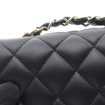 ミニマトラッセ20 チェーンショルダーバッグ ラムスキン ブラック ゴールド金具 シャネル バッグ CHANEL