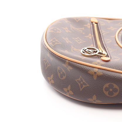ループ モノグラム ショルダーバッグ PVC レザー ブラウン 2WAY ルイヴィトン バッグ LOUIS VUITTON