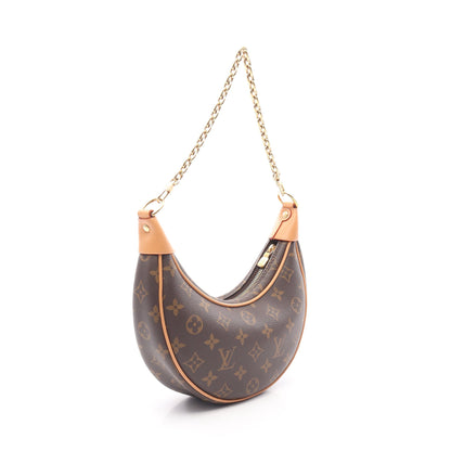 ループ モノグラム ショルダーバッグ PVC レザー ブラウン 2WAY ルイヴィトン バッグ LOUIS VUITTON
