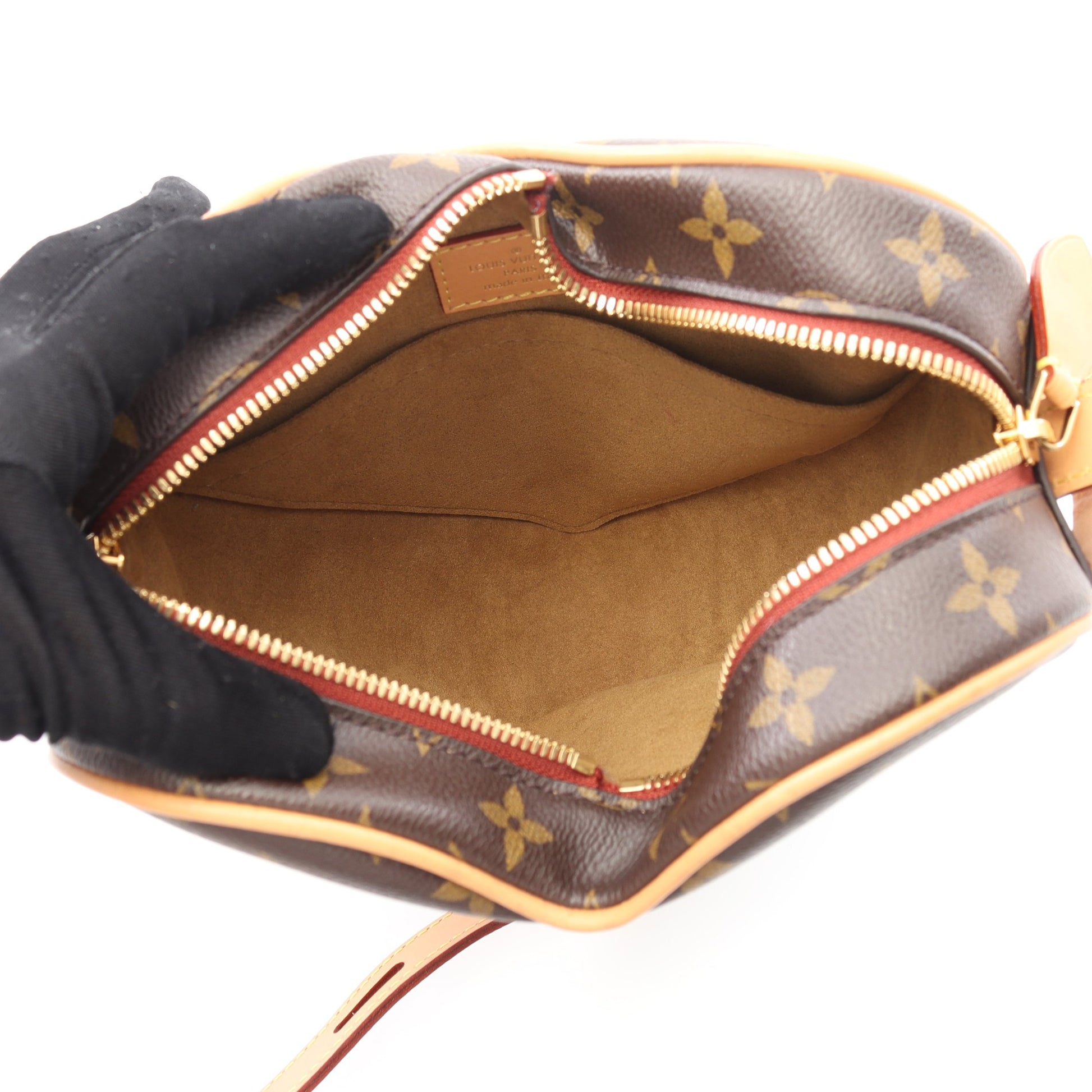 サック クール モノグラム ショルダーバッグ PVC レザー ブラウン ルイヴィトン バッグ LOUIS VUITTON