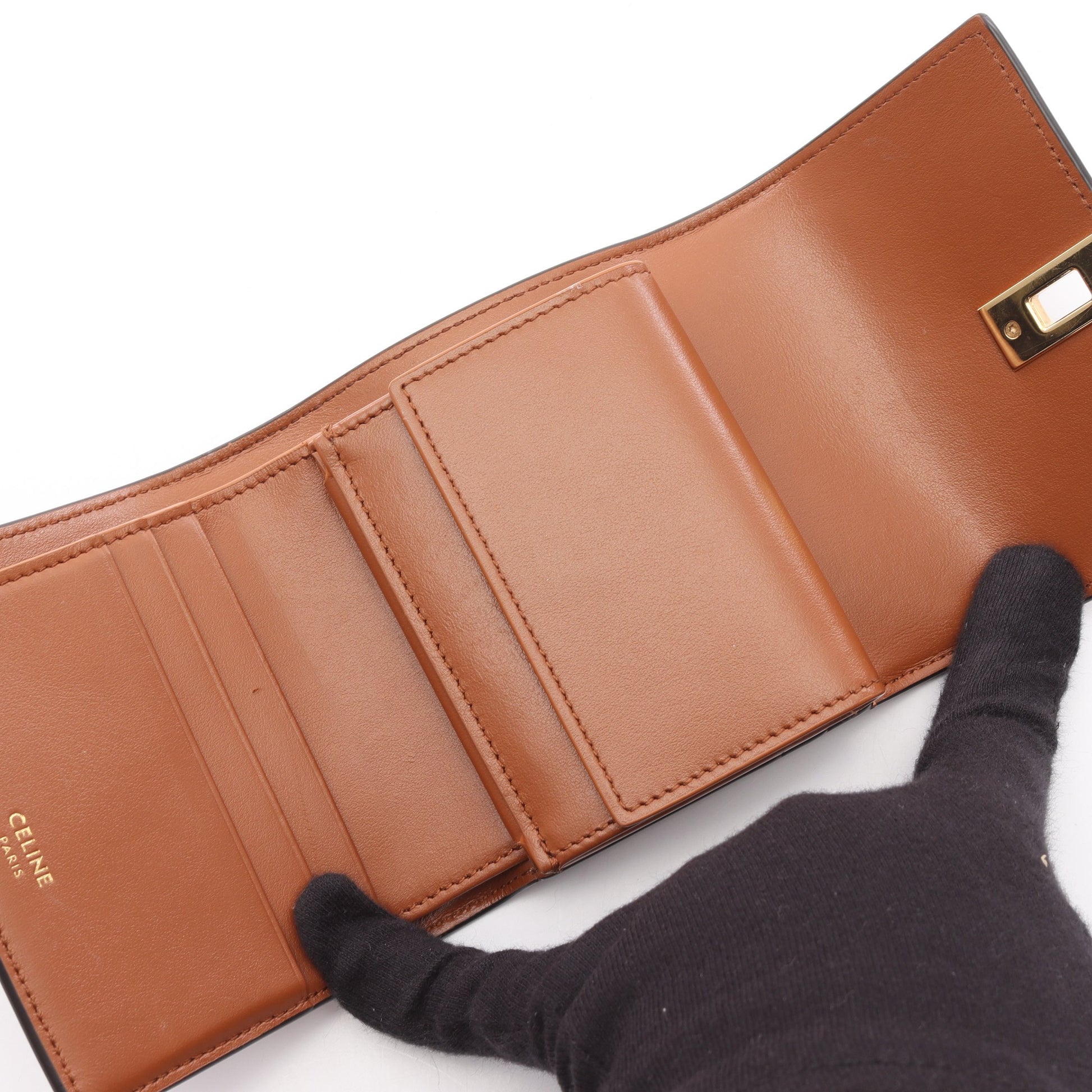 スモール トリフォールドウォレット 16 セーズ 三つ折り財布 レザー  