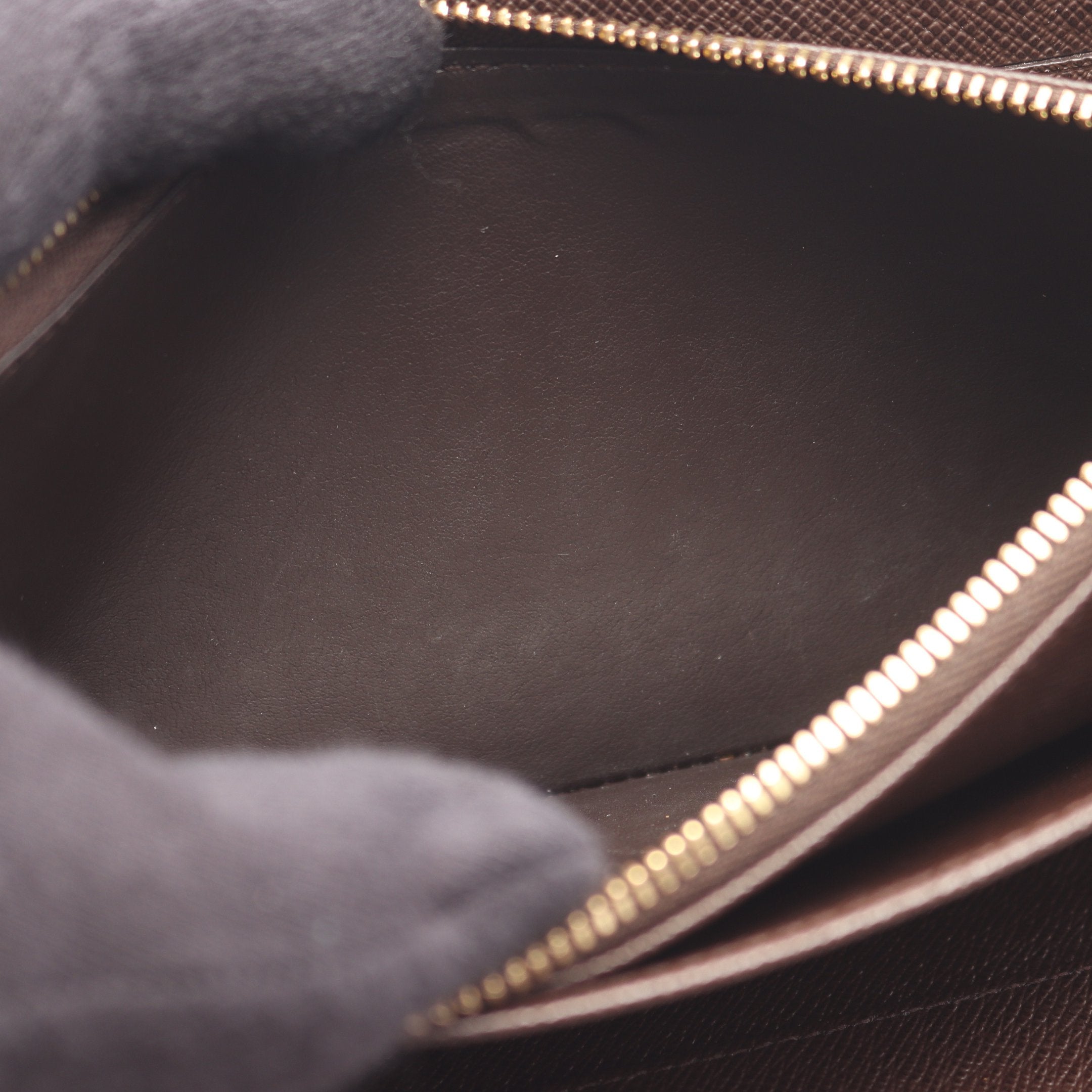 ジッピーオーガナイザー ダミエエベヌ ラウンドファスナー長財布 PVC