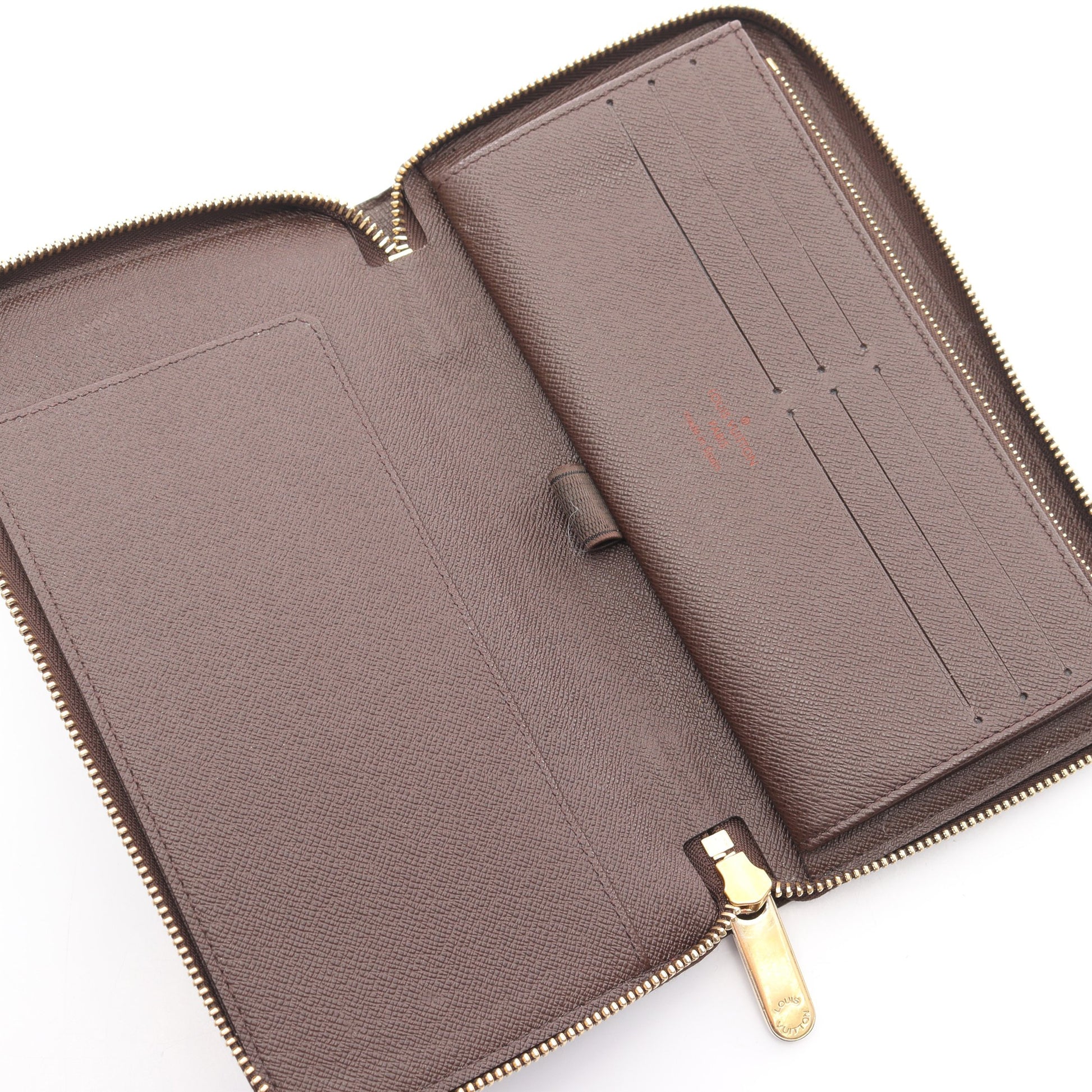 ジッピーオーガナイザー ダミエエベヌ ラウンドファスナー長財布 PVC  