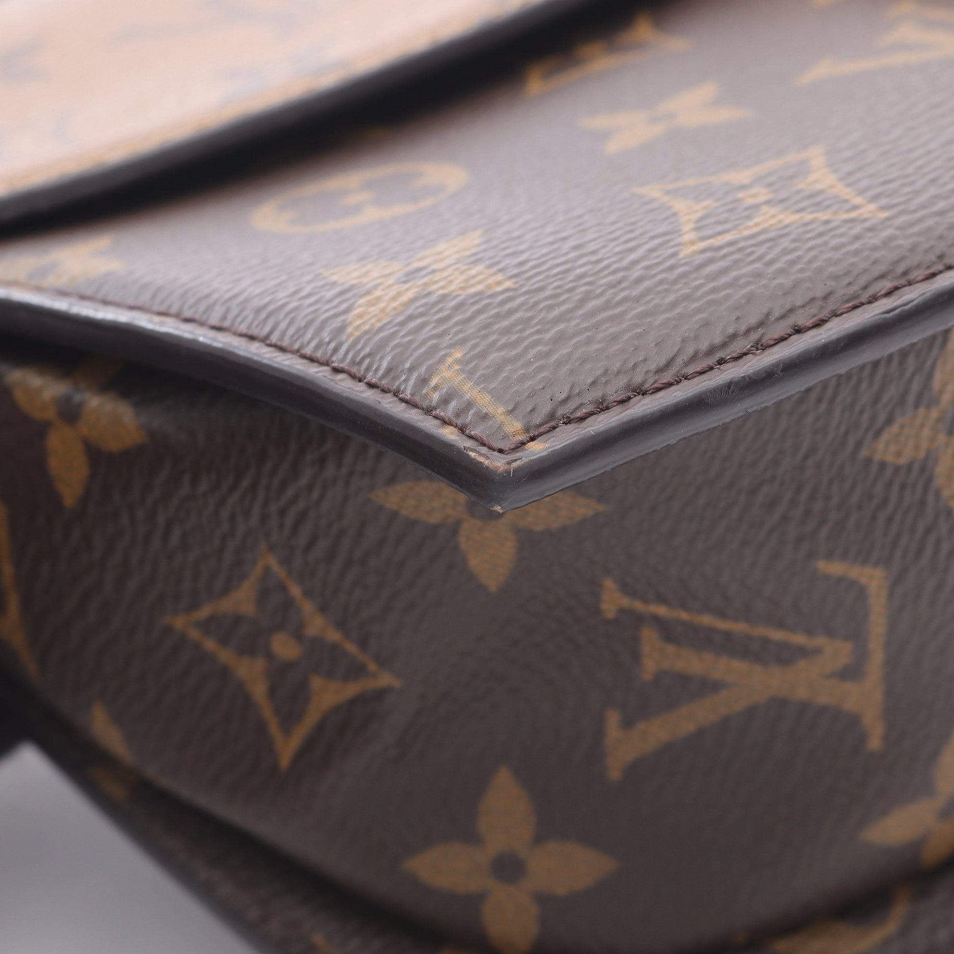 ティルシット モノグラムリバース ハンドバッグ PVC レザー ブラウン ライトブラウン ブラック 2WAY ルイヴィトン バッグ LOUIS VUITTON