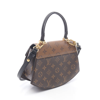 ティルシット モノグラムリバース ハンドバッグ PVC レザー ブラウン ライトブラウン ブラック 2WAY ルイヴィトン バッグ LOUIS VUITTON