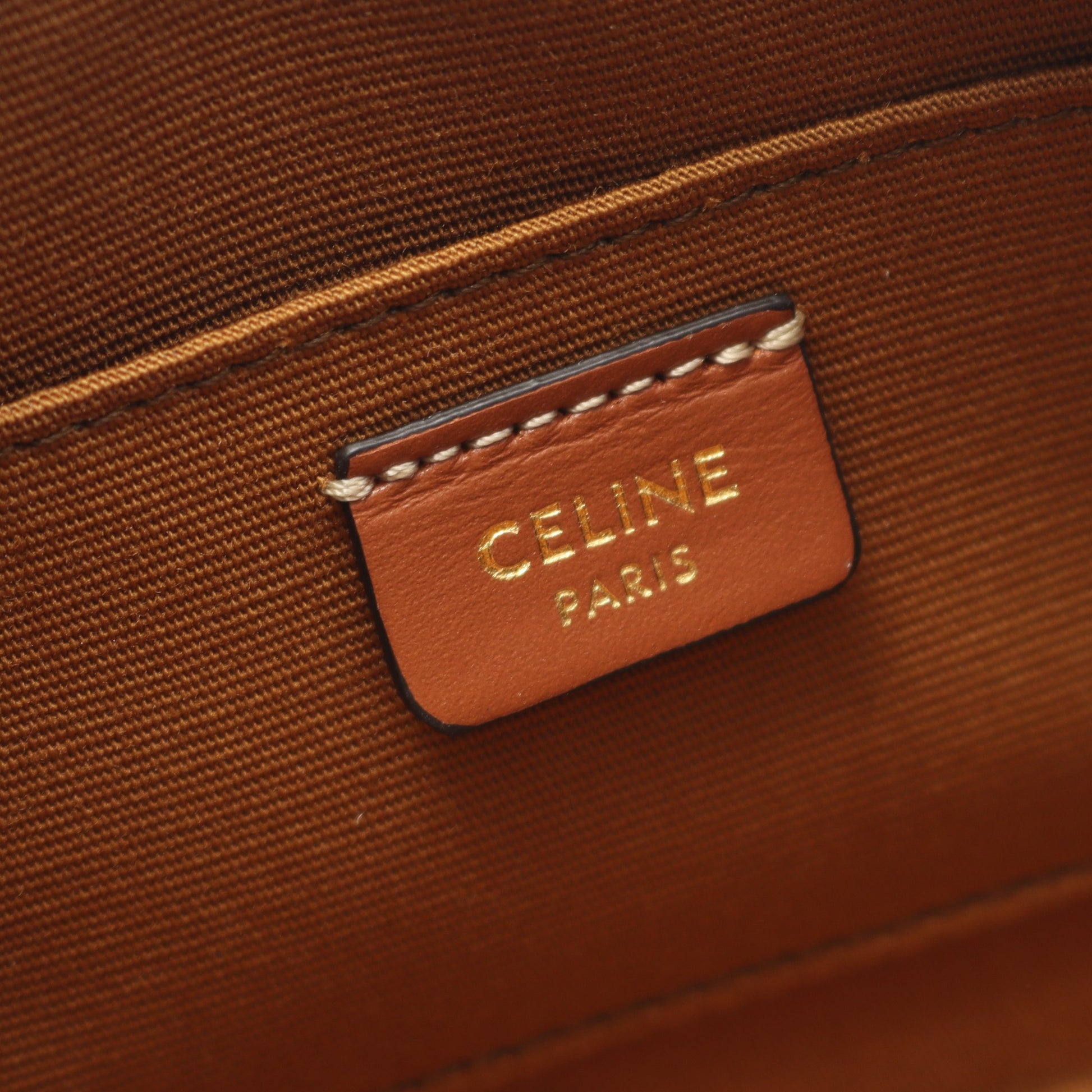 トリオンフ ワンショルダーバッグ PVC レザー ブラック ブラウン セリーヌ バッグ CELINE