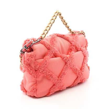 19 ディズヌフ マトラッセ チェーンショルダーバッグ キャンバス ピンク コンビ金具 シャネル バッグ CHANEL