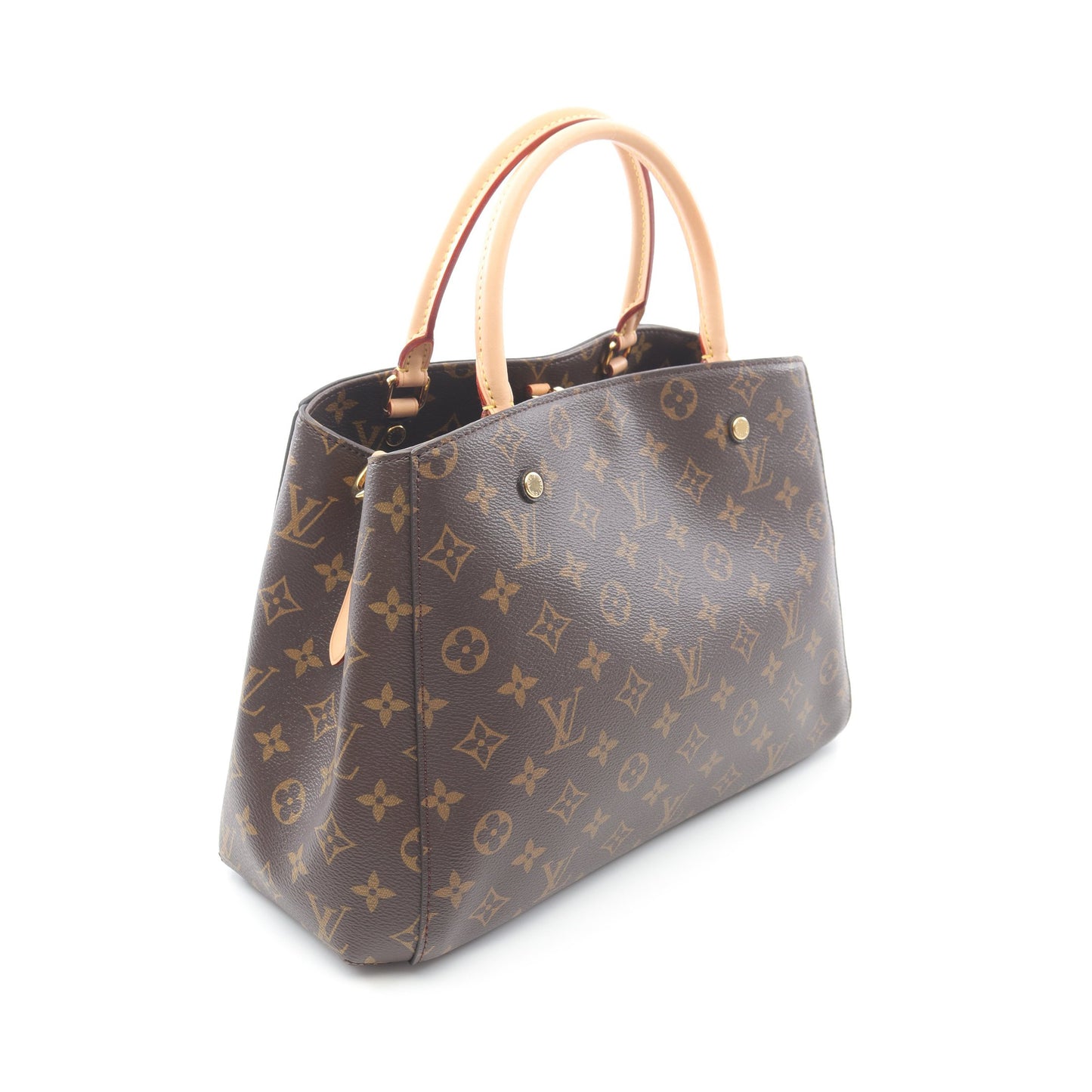 モンテーニュMM モノグラム ハンドバッグ PVC レザー ブラウン 2WAY ルイヴィトン バッグ LOUIS VUITTON