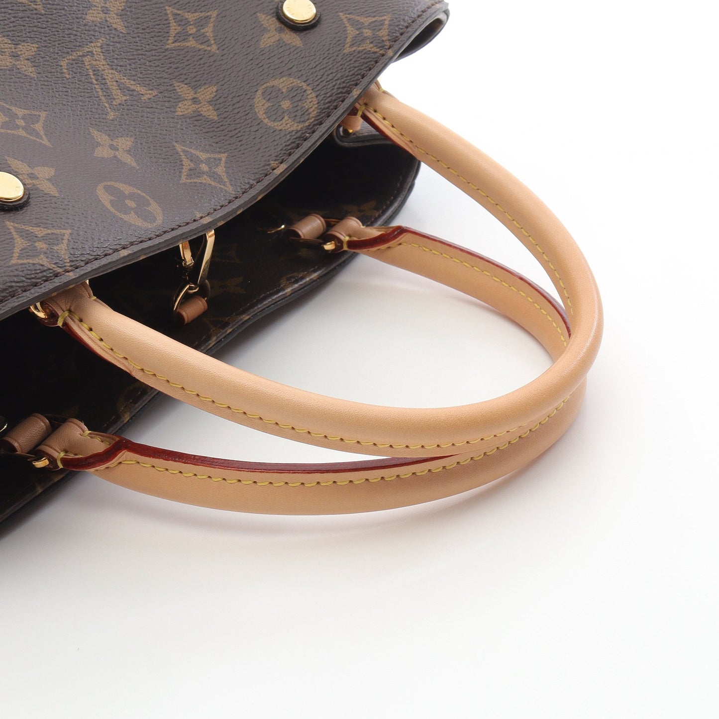 モンテーニュMM モノグラム ハンドバッグ PVC レザー ブラウン 2WAY ルイヴィトン バッグ LOUIS VUITTON