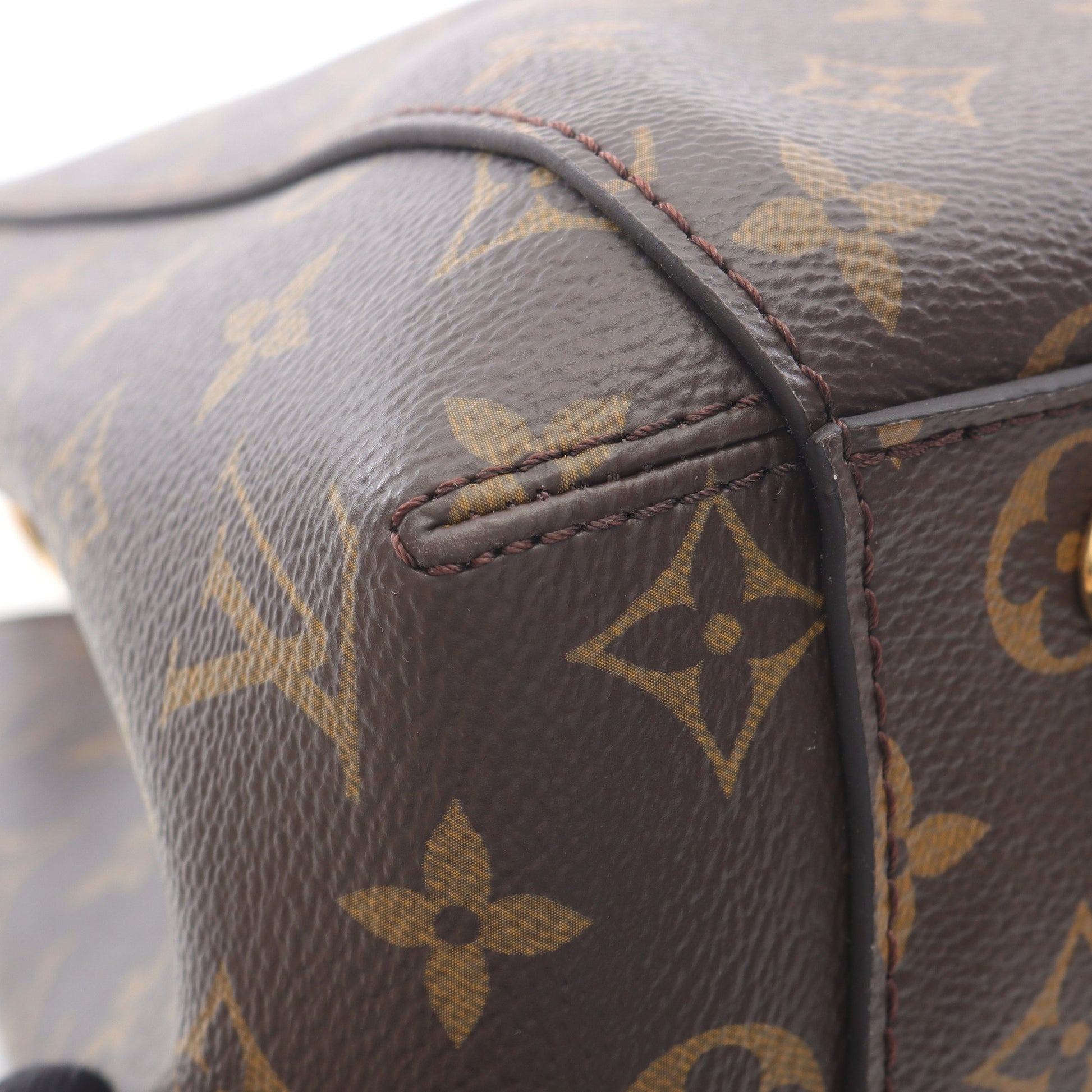 モンテーニュMM モノグラム ハンドバッグ PVC レザー ブラウン 2WAY ルイヴィトン バッグ LOUIS VUITTON