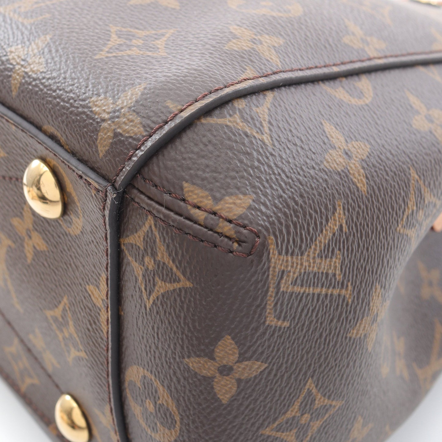 モンテーニュMM モノグラム ハンドバッグ PVC レザー ブラウン 2WAY ルイヴィトン バッグ LOUIS VUITTON