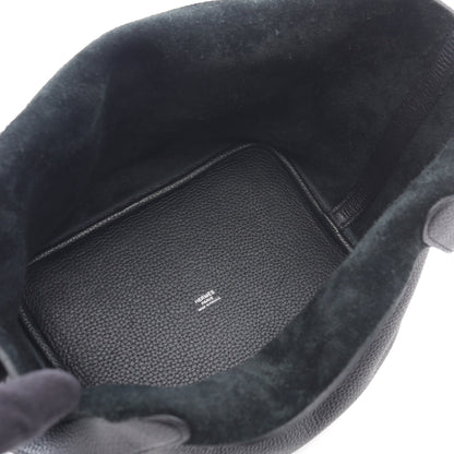 ピコタンロックMM ハンドバッグ トリヨンクレマンス ブラック シルバー金具 Z刻印 エルメス バッグ HERMES