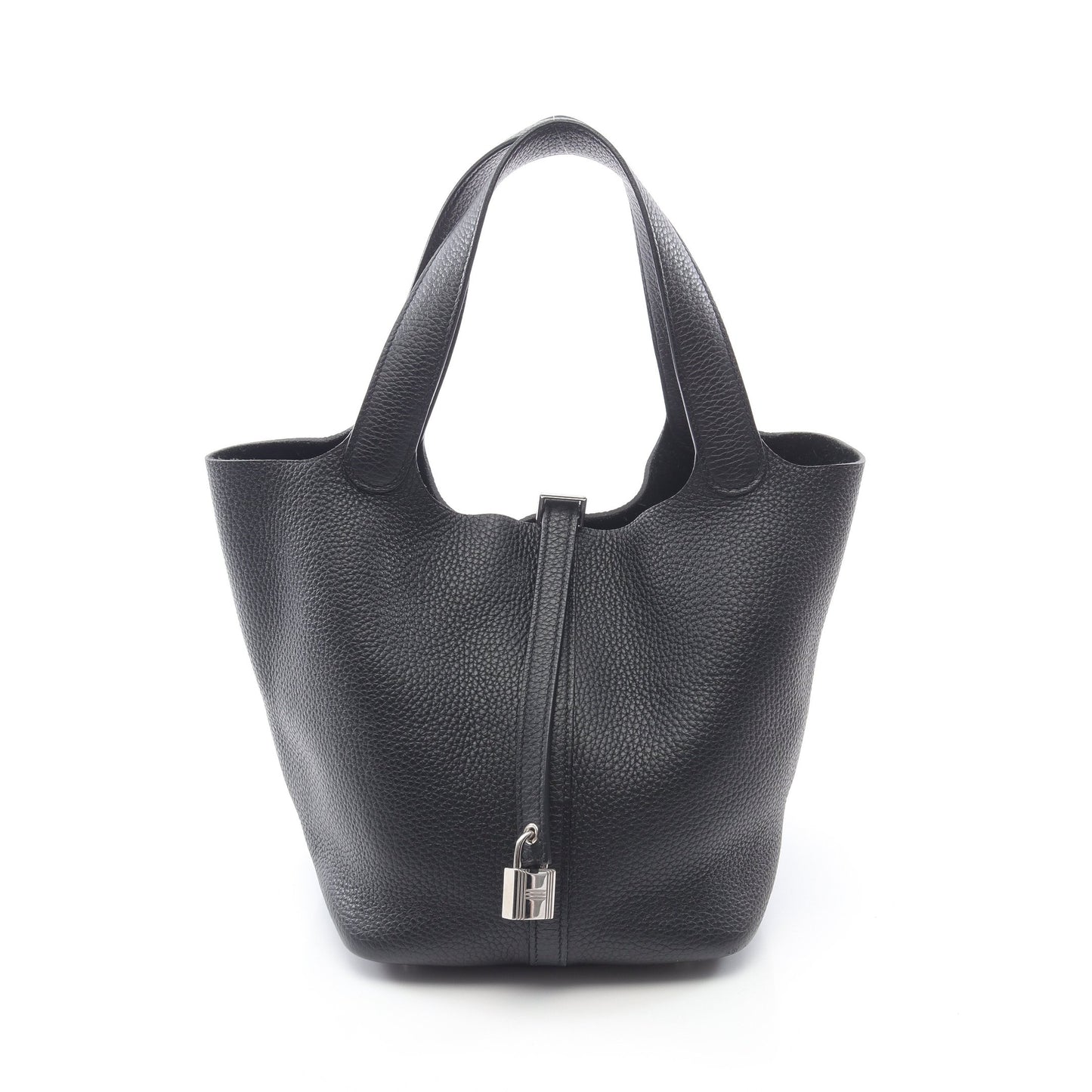 ピコタンロックMM ハンドバッグ トリヨンクレマンス ブラック シルバー金具 Z刻印 エルメス バッグ HERMES