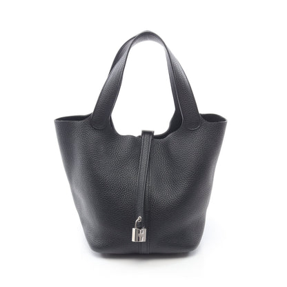 ピコタンロックMM ハンドバッグ トリヨンクレマンス ブラック シルバー金具 Z刻印 エルメス バッグ HERMES