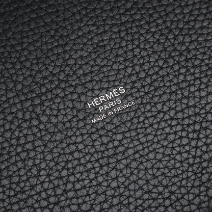 ピコタンロックMM ハンドバッグ トリヨンクレマンス ブラック シルバー金具 Z刻印 エルメス バッグ HERMES
