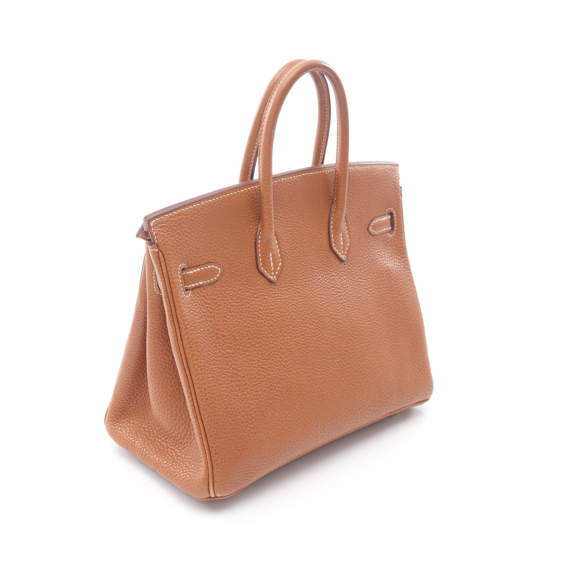 バーキン25 ゴールド ハンドバッグ トゴ ブラウン シルバー金具 □I刻印 エルメス バッグ HERMES