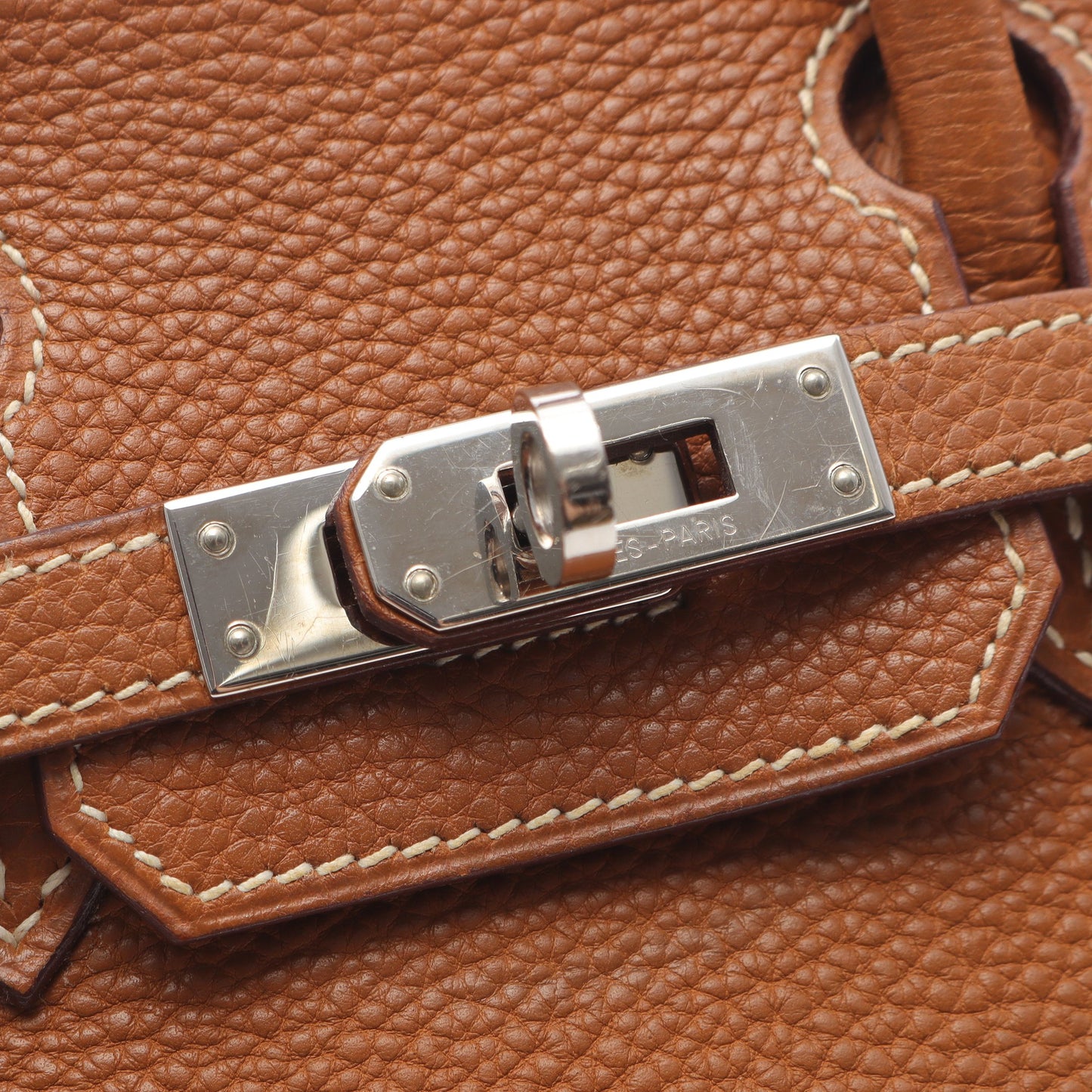 バーキン25 ゴールド ハンドバッグ トゴ ブラウン シルバー金具 □I刻印 エルメス バッグ HERMES