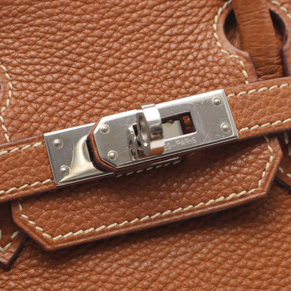 バーキン25 ゴールド ハンドバッグ トゴ ブラウン シルバー金具 □I刻印 エルメス バッグ HERMES