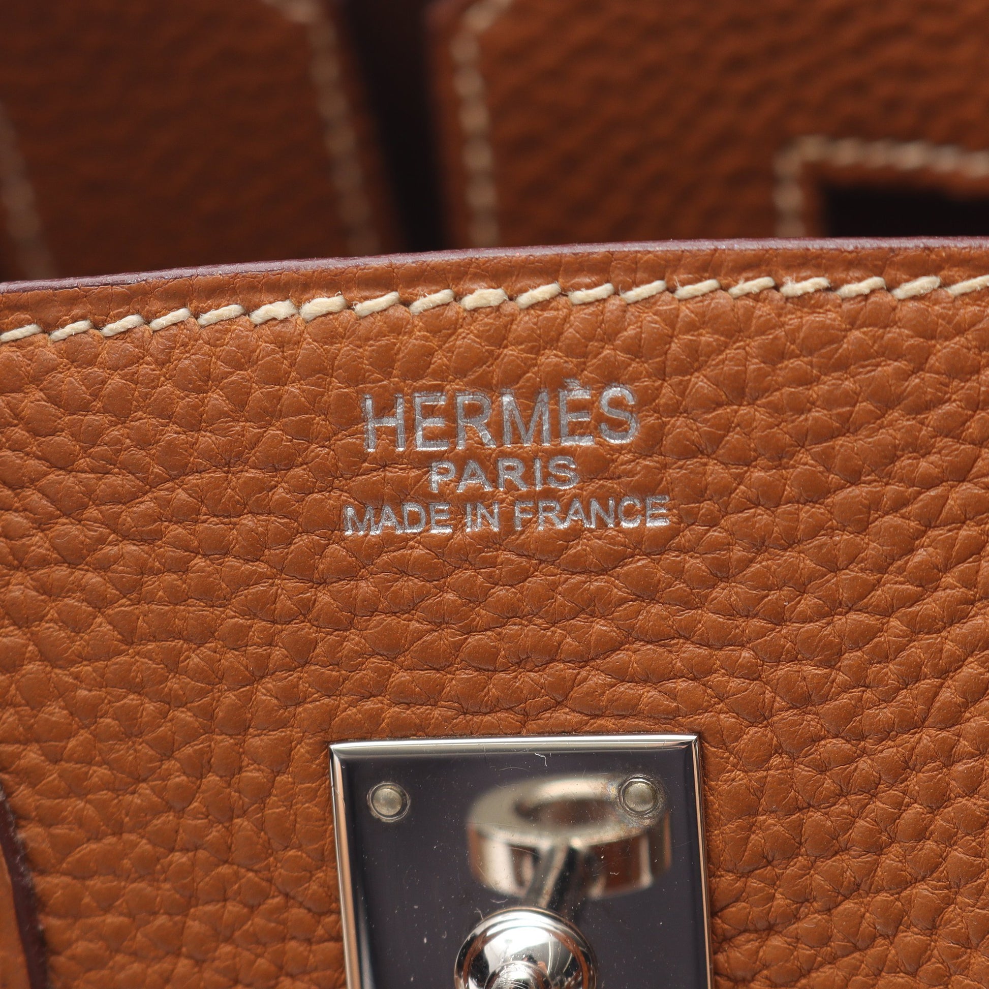 バーキン25 ゴールド ハンドバッグ トゴ ブラウン シルバー金具 □I刻印 エルメス バッグ HERMES